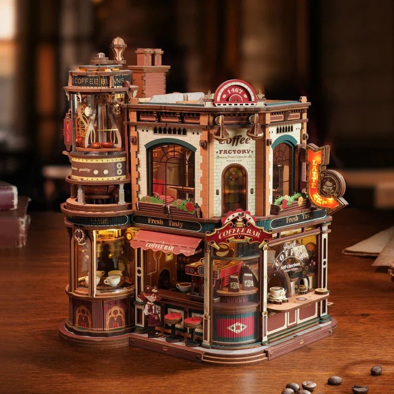 Dream Coffee Factory - 3D Wooden Puzzle